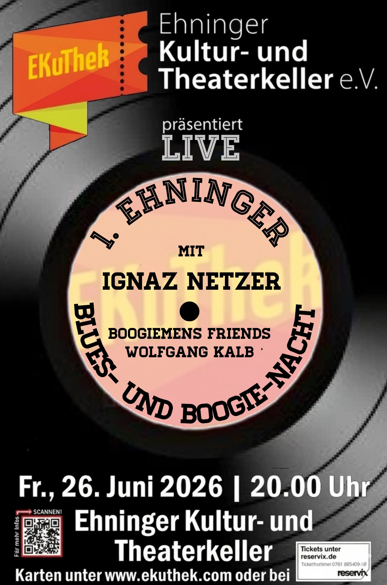 Anzeige zur 1. Ehninger Blues- und Boogie-Nacht