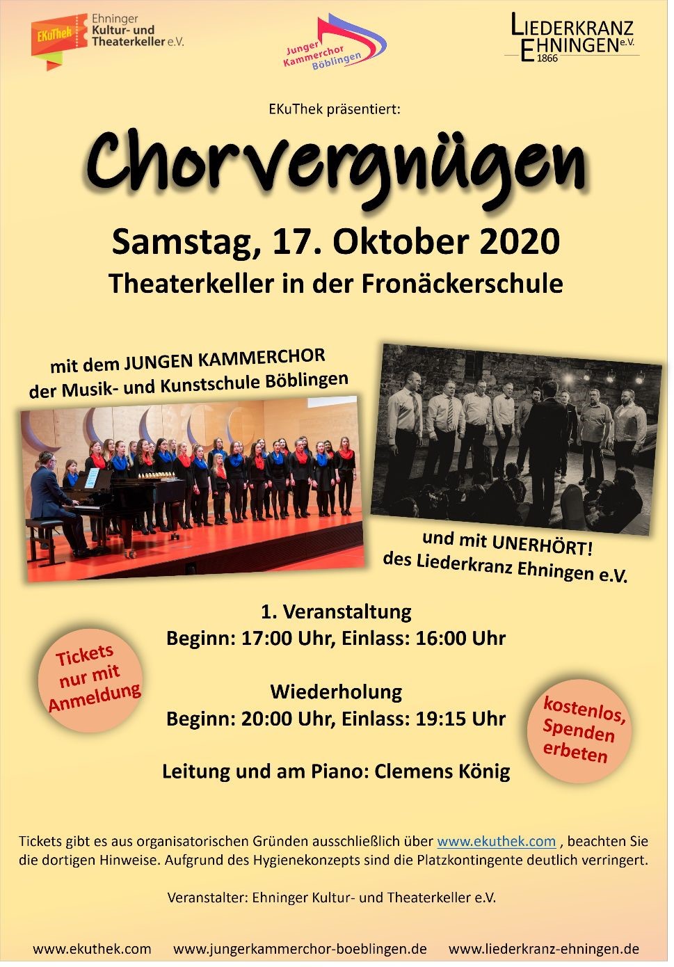 Plakat Chorvergnügen